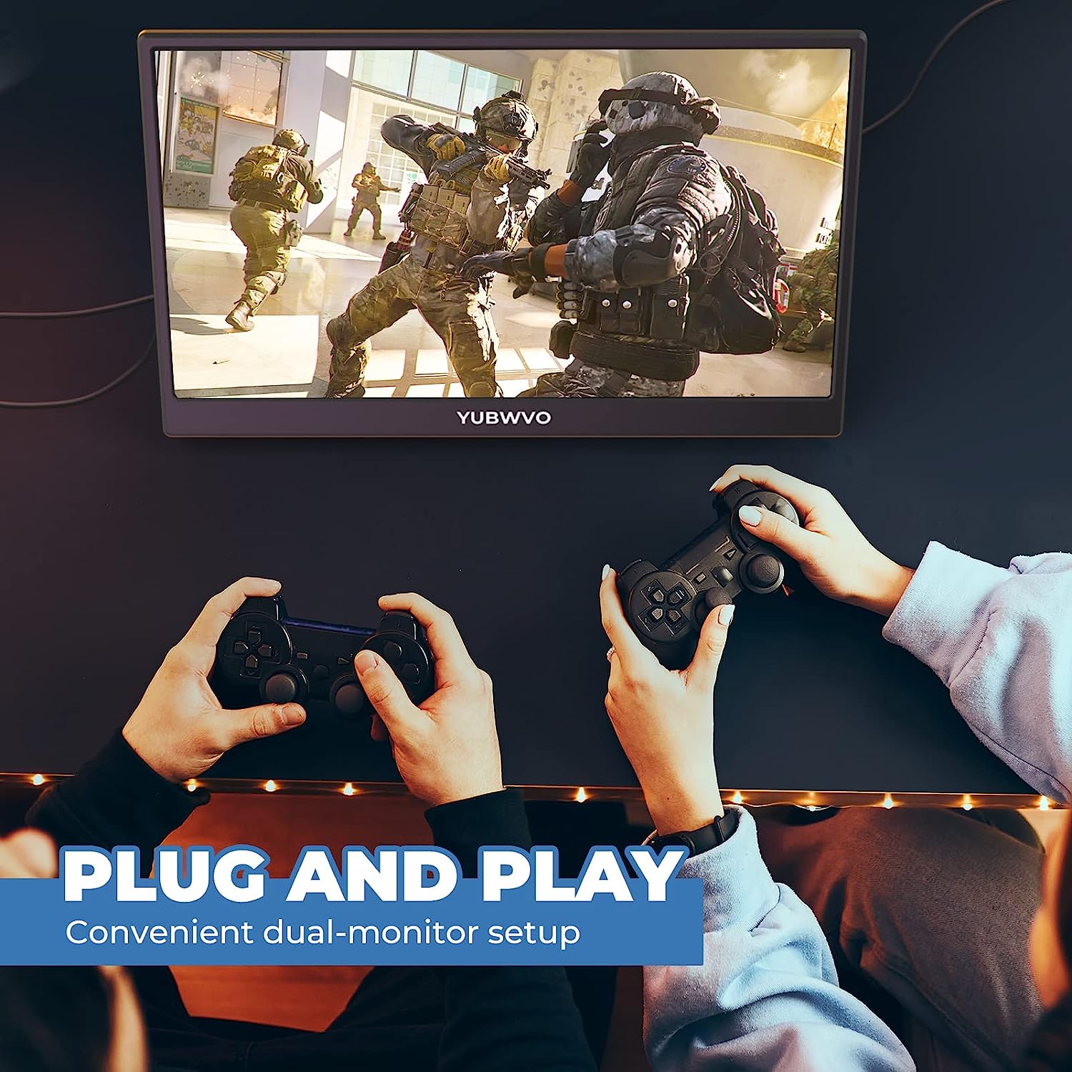 Lastcreate Portable Monitor 15.6 Inch FHD 1080P Built-in Foldable Kickstand Portable Screen - Image 2