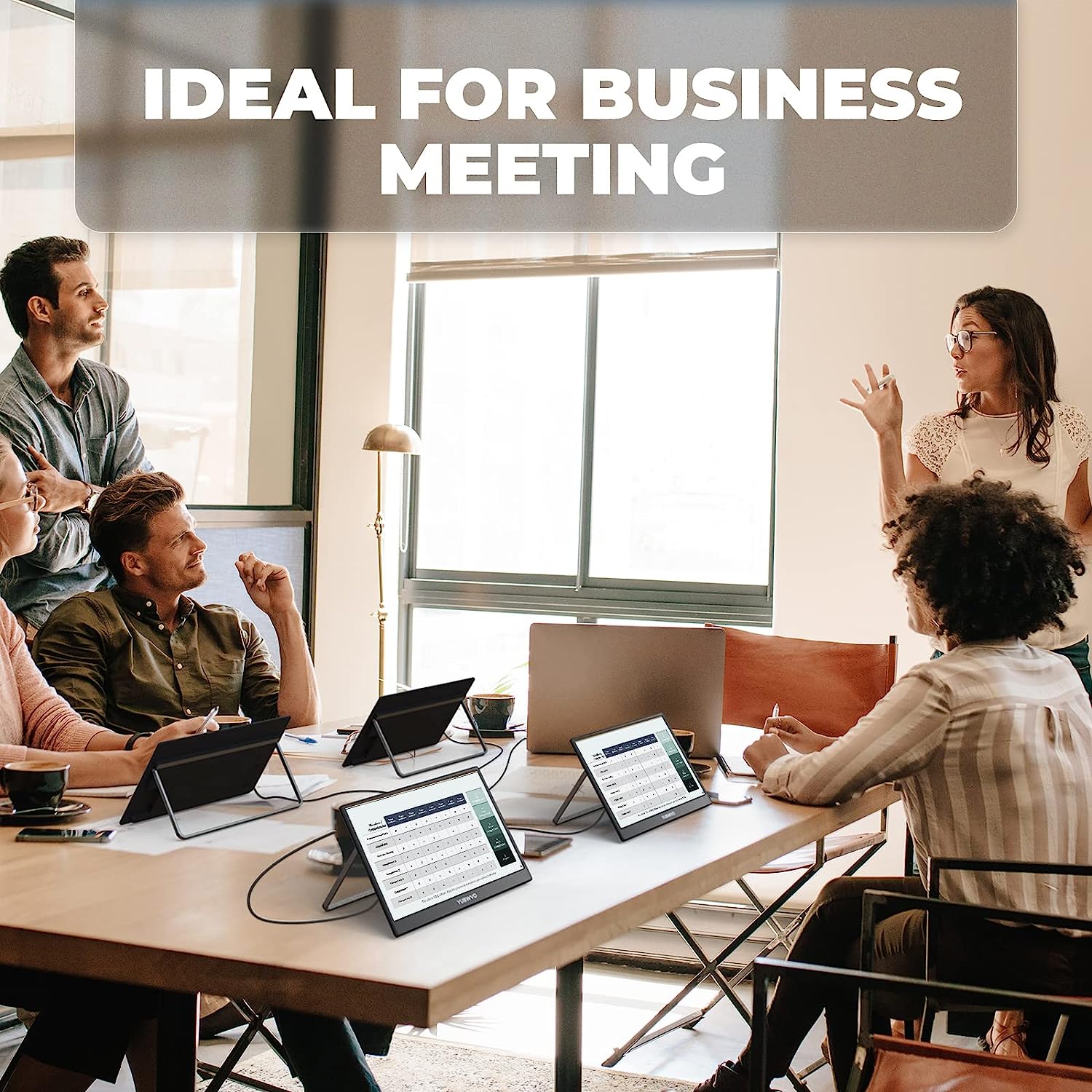 Lastcreate Portable Monitor 15.6 Inch FHD 1080P Built-in Foldable Kickstand Portable Screen - Image 3