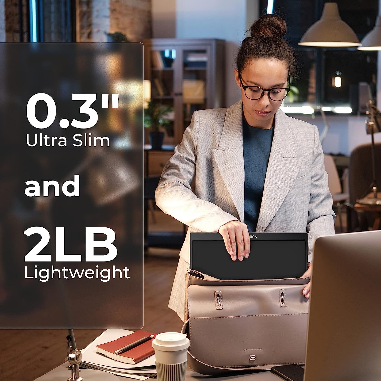 Lastcreate Portable Monitor 15.6 Inch FHD 1080P Built-in Foldable Kickstand Portable Screen - Image 7